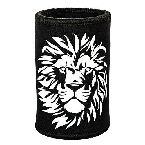 CAN COOLER LION B&W