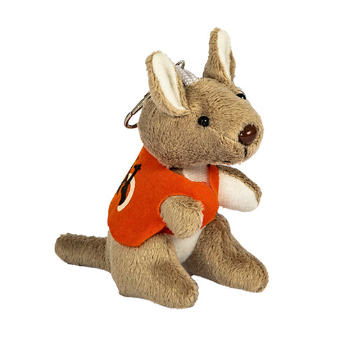 KEYRING PLUSH KANGAROO WITH SYDNEY ZOO JACKET